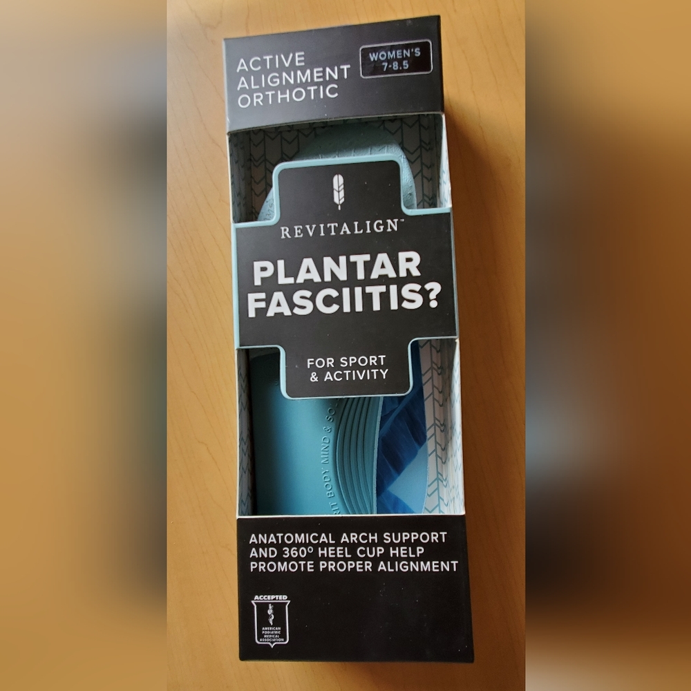 Revitalign Active Orthotic Insoles womens size 7-8.5.